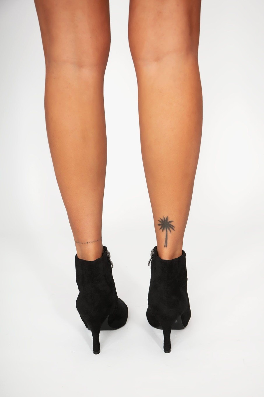 Clothing Ideal | Mia Black Suedette Ankle Boots