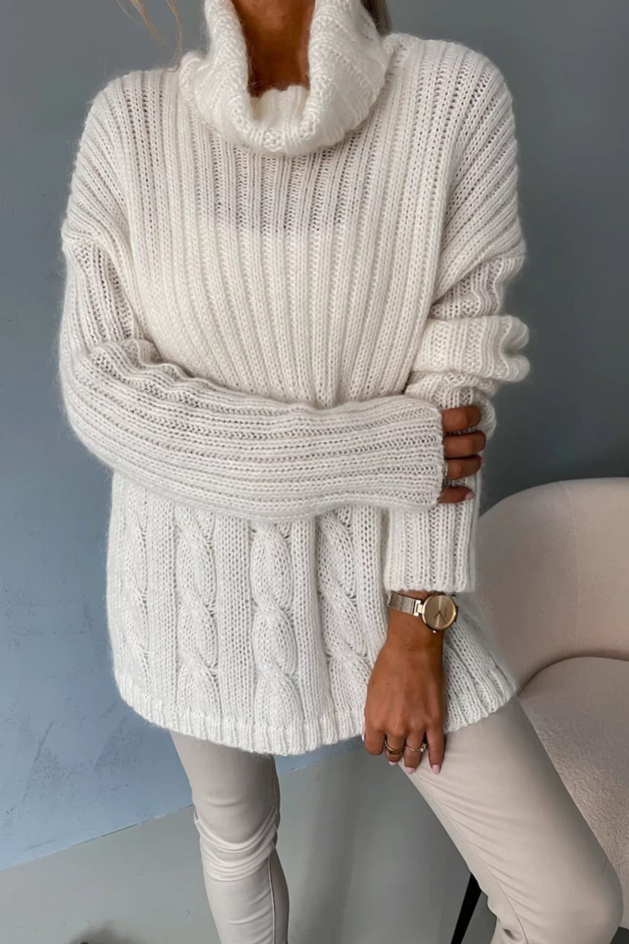 Clothing Willy Z | Novella Cream Knit Jumper