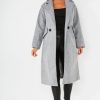 Clothing Willy Z | Mabelle Grey Longline Coat