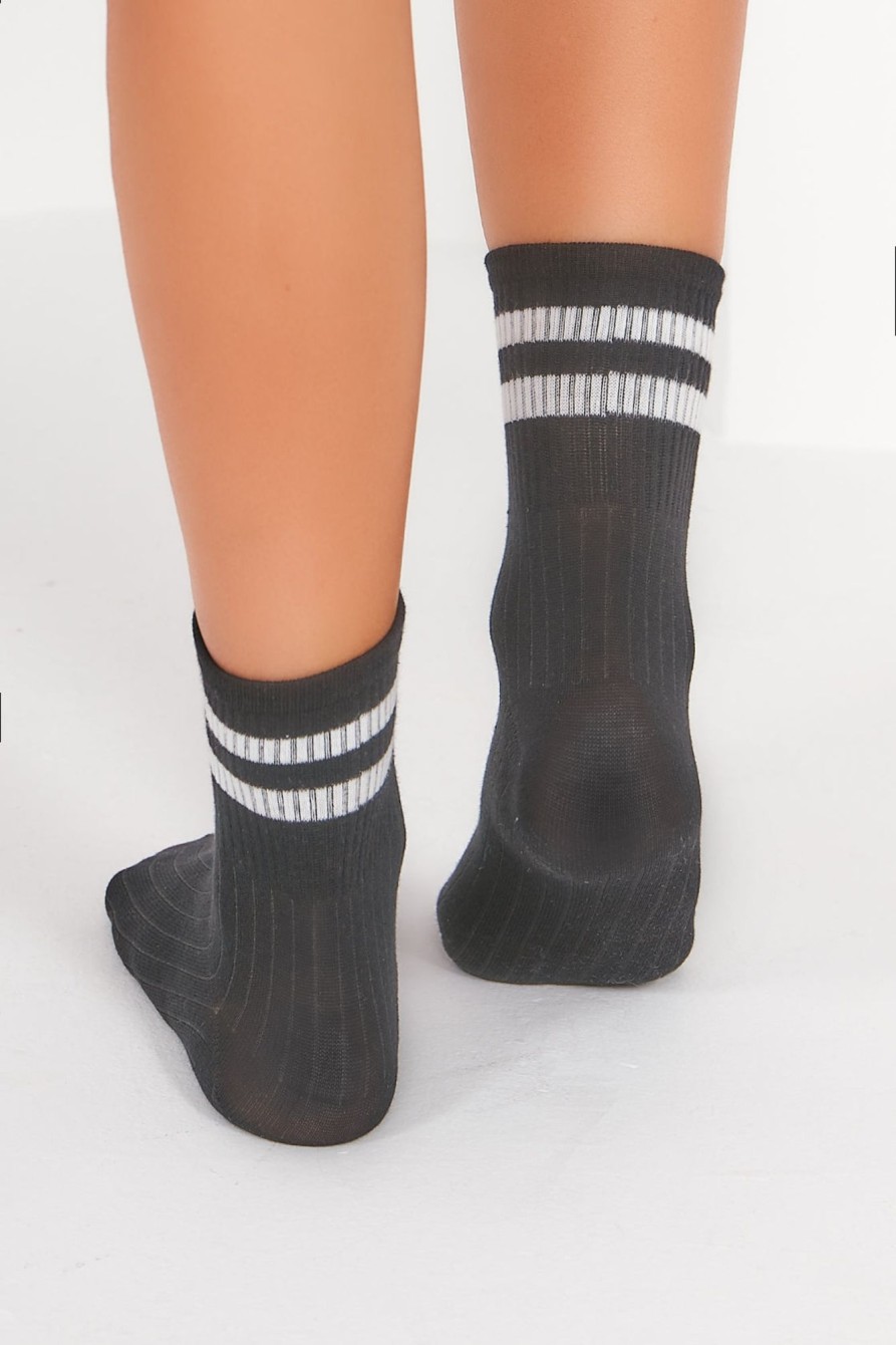 Clothing Impulse | Black Stripe Sports Socks