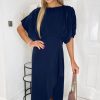 Clothing AX Paris | Ax Paris Millie Navy Batwing Detail Dress