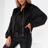 Clothing Vera u0026 Lucy | Judith Black Sateen Bomber Jacket