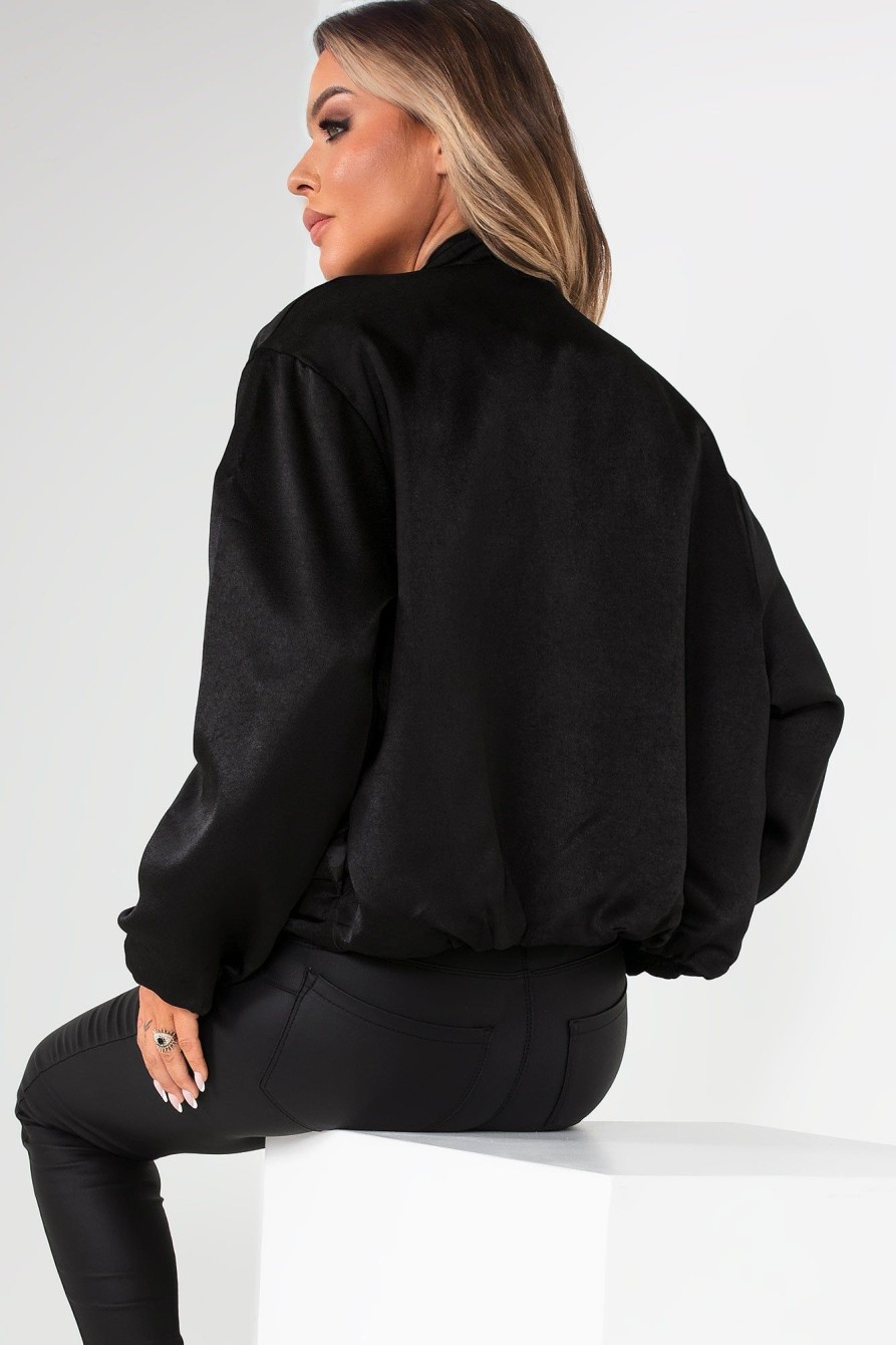 Clothing Vera u0026 Lucy | Judith Black Sateen Bomber Jacket