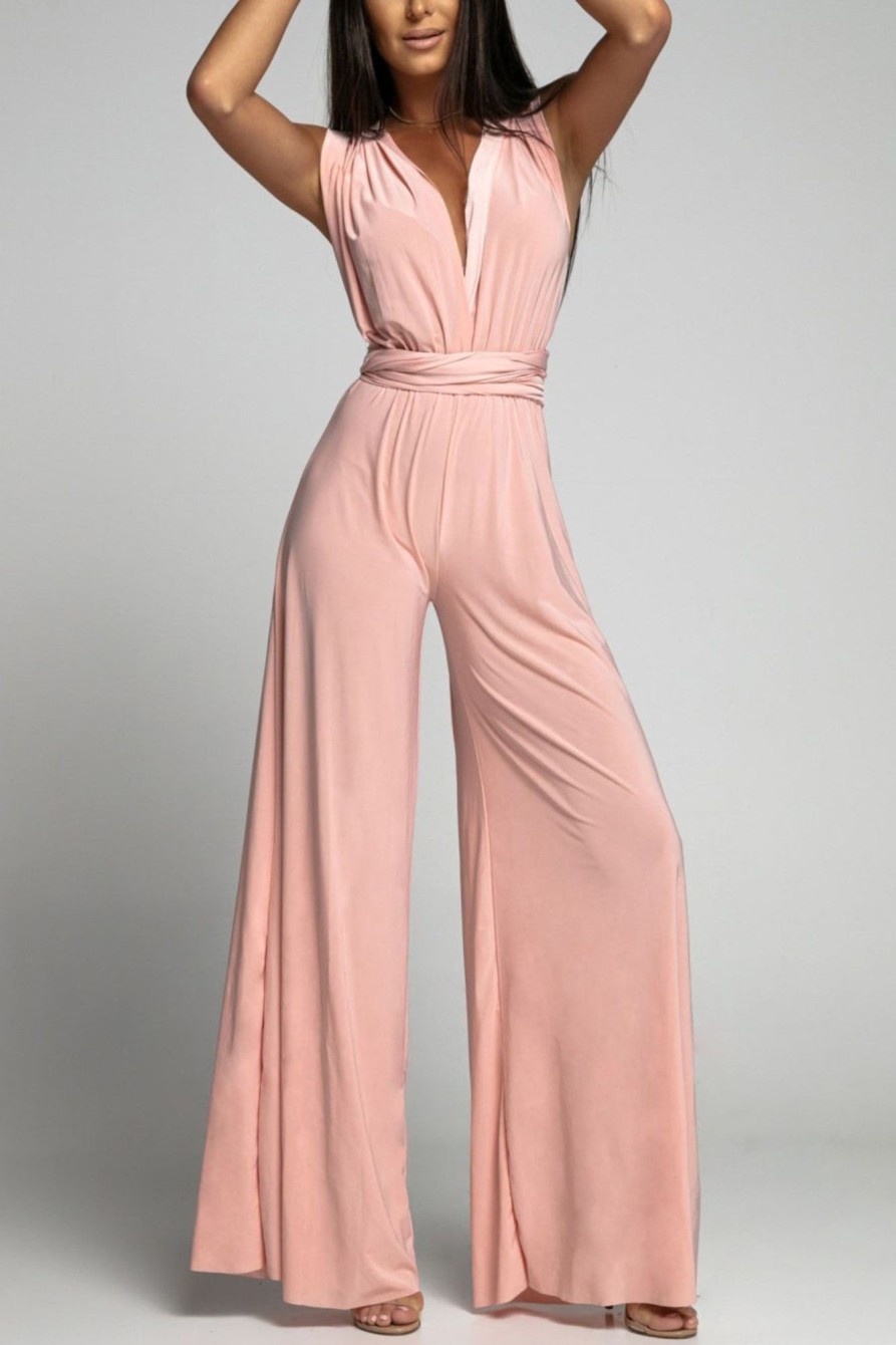 Clothing Estee Brown | Sydney Pale Pink Multiway Jumpsuit