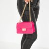 Bags Koko | Kali Fuchsia Patent Chain Strap Bag