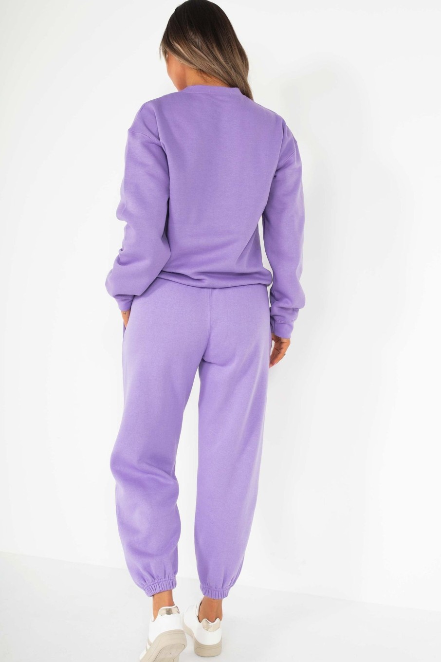 Clothing Style Wise | Carolina Purple Oversized Jogger Co-Ord