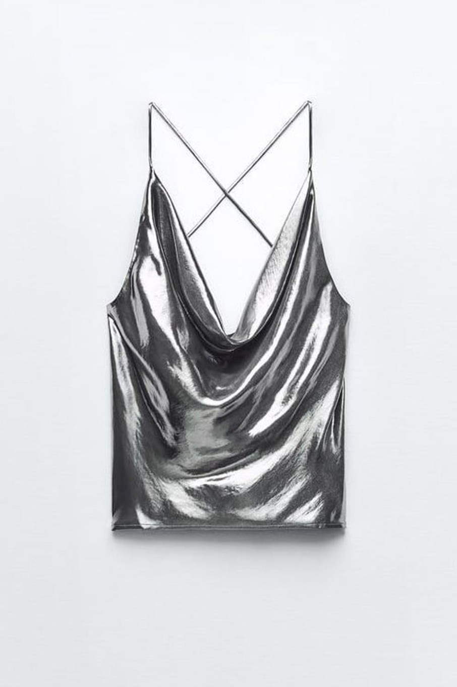 Clothing Style Wise | Amanda Silver Metallic Top