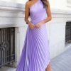 Clothing Willy Z | Gracyn Lilac Plisse Dress