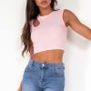 Clothing style wise | Jemma Pink Cut Out Crop Top