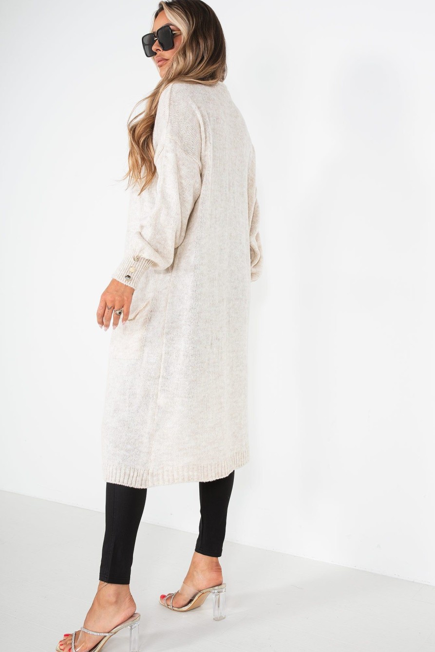 Clothing Willy Z | Elizabeth Stone Knit Cardigan