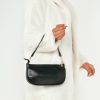 Bags Impulse | Suzie Black Pu Layered Chain Bag