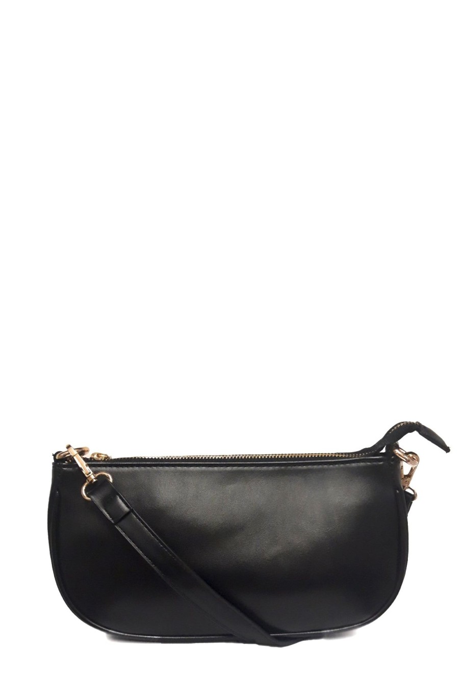 Bags Impulse | Suzie Black Pu Layered Chain Bag