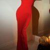 Clothing Girl in Mind | Girl In Mind Tilly Red One Shoulder Dress