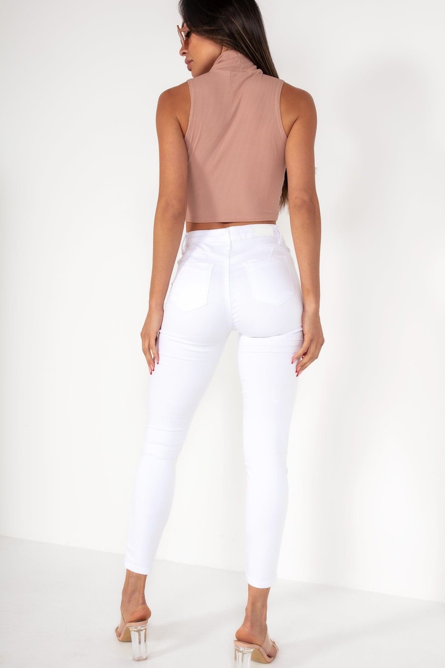 Clothing Style Wise | Ava Blush Choker Wrap Top