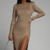 Clothing Giorgia | Nelly Stone Knit Dress