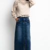 Clothing Azzurra | Phenix Blue Denim Maxi Skirt