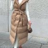 Clothing Copper Rose | Cordelia Camel Belted Gilet