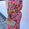 Clothing Willy Z | Jennifer Multi Floral Midi Dress