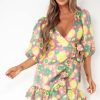 Clothing Glam | Glamorous Rosie Multi Floral Jacquard Dress