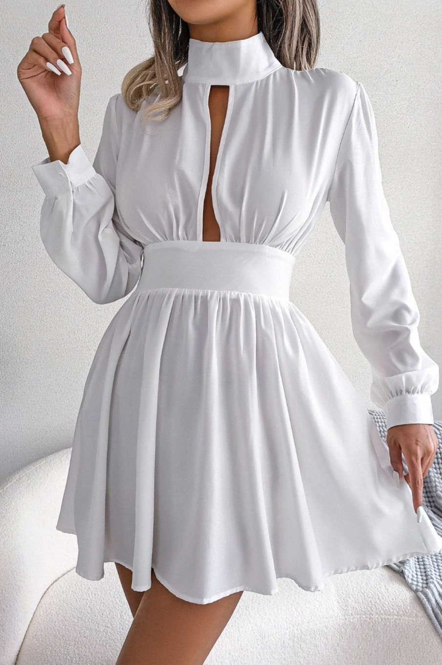 Clothing Moguland | Lovella White Cut Out Dress