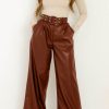 Clothing Willy Z | Shelby Chocolate Faux Leather Trousers