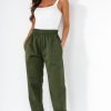 Clothing Style Wise | Olivia Khaki Oversized Joggers