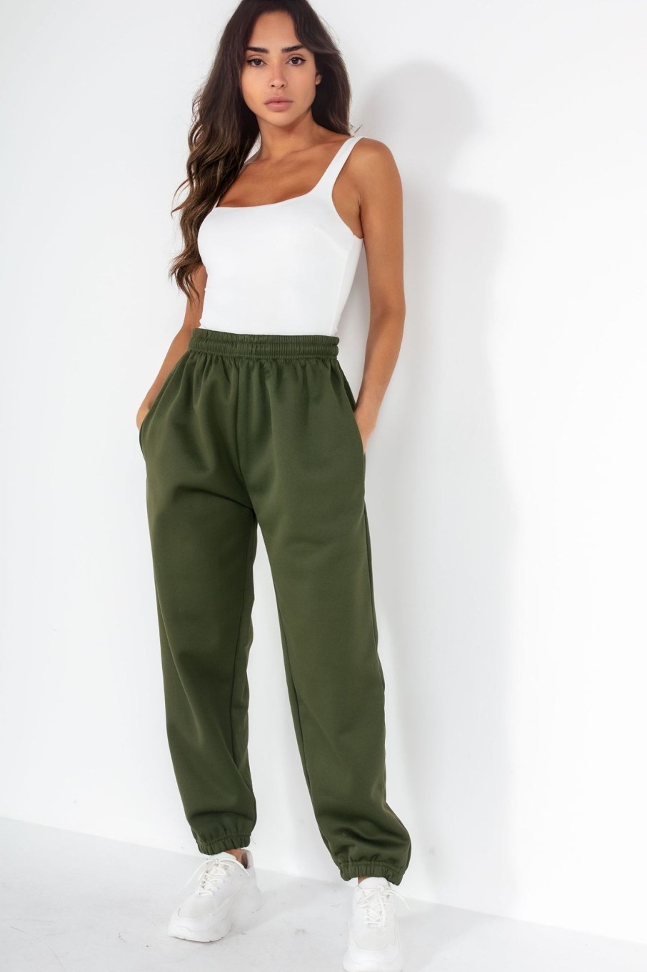 Clothing Style Wise | Olivia Khaki Oversized Joggers