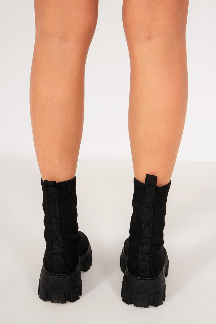 Clothing No Doubt | Hayden Black Sock Boots