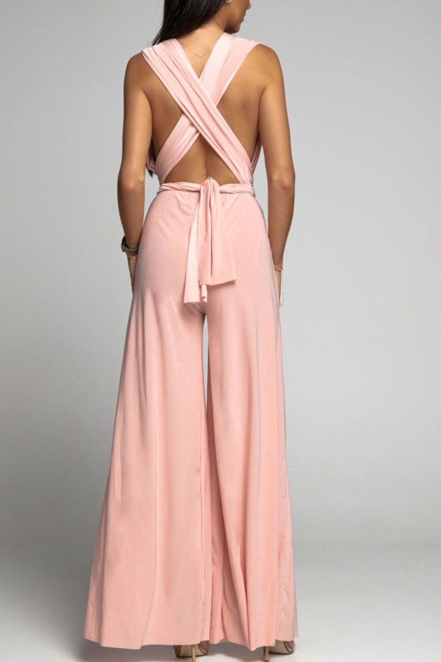 Clothing Estee Brown | Sydney Pale Pink Multiway Jumpsuit