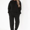 Clothing Style Wise | Carolina Black Oversized Jogger Co-Ord