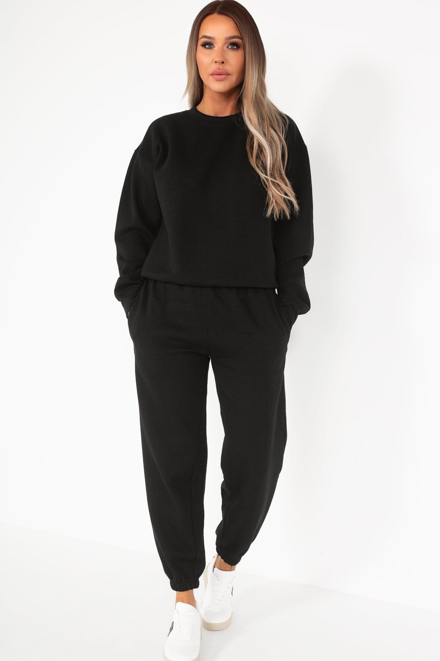 Clothing Style Wise | Carolina Black Oversized Jogger Co-Ord