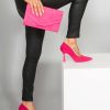 Clothing Koko | Stella Fuchsia Suedette Clutch Bag