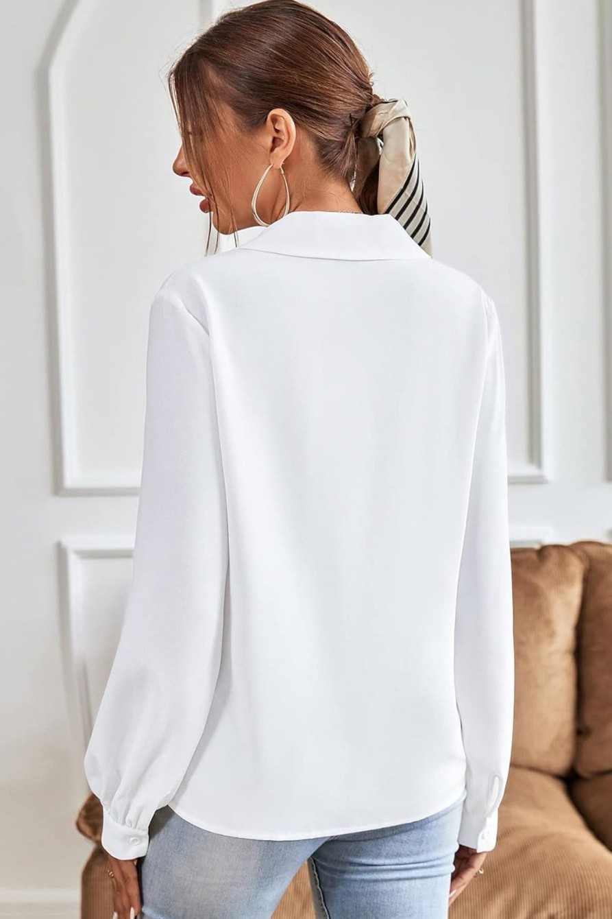 Clothing Willy Z | Jemima White Long Sleeve Shirt